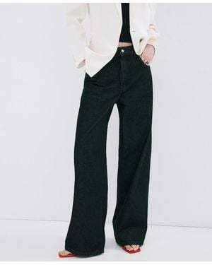 Mango High-rise Balloon Jeans - Black