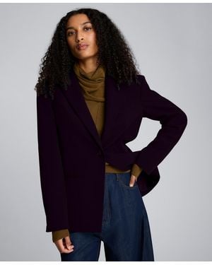 Kenneth Cole Slim-fit Peak Lapel Blazer - Blue