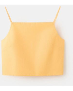 Mango Cotton Tank Top - White
