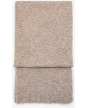 Mango Plain Knitted Scarf - Natural