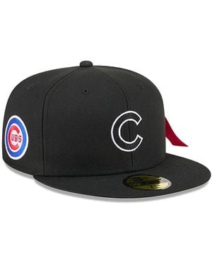 KTZ X Alpha Industries Chicago Cubs 59fifty Fitted Hat - Black