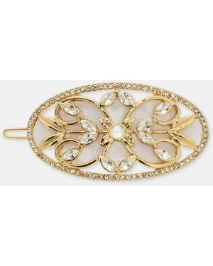 Lonna & Lilly Gold-tone Stone Cluster Hair Barrette - Metallic
