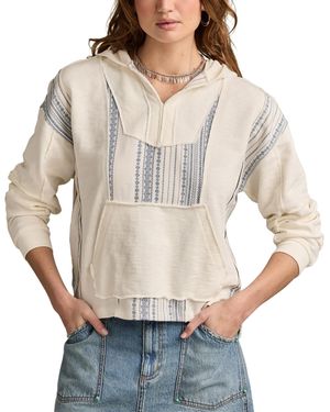 Lucky Brand Novelty Baja Hoodie - Gray