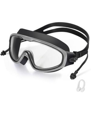 Gnuadz Swimming goggles Anti-fog Ear Plugs Nose Clip - Black