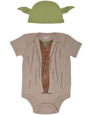 Star Wars Starwars Baby Boys The Mandalorian The Darth Vader R2-d2 Baby Cosplay Bodysuit And Hat Set Newborn To - Multicolor