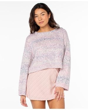 Roxy Swell Season Long-sleeve Sweater - Gray