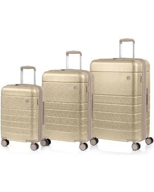 CHAMPS Linen Ii 3-pc. Hardside Expandable luggage Set - Natural