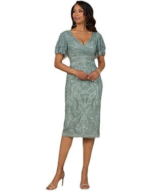 Lara Beaded Midi Dress - Green