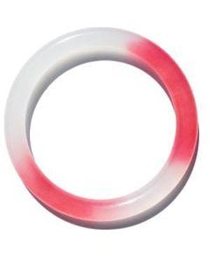 seree Blush Skinny X2014 Pink Skinny Round Jade Stone Bangle