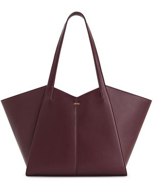 JW PEI Kiana Extra-large Gold-tone Hardware Tote Handbag - Purple