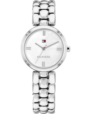 Tommy Hilfiger Quartz Silver-tone Stainless Steel Bracelet Watch 26mm - White