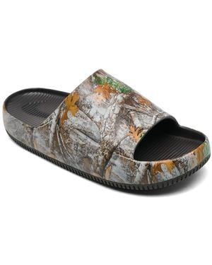 Nike Calm Real Tree Slide Sandals From Finish Line - Black