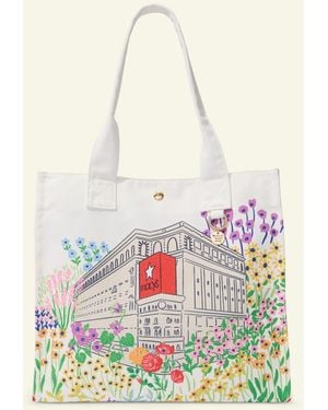 Macy's Flower Show Herald Square Tote Bag - White