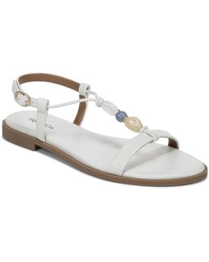 Style & Co. Lylahh Stone Flat Sandals - White