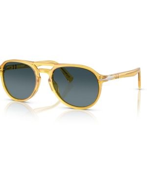 Persol Polarized Oval Sunglasses - Blue