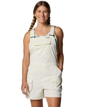 Columbia Pfg Open Water Overall Utility Shorts - White