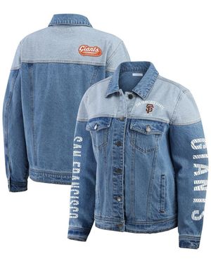 WEAR by Erin Andrews San Francisco Giants Full-button Jacket - Blue