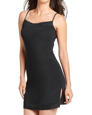 Jockey No Panty Line Promise Tactel Lace Slip Dress - Black