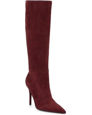 Nine West Cherri Pointed Toe Tall Dress Boots - Red