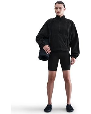 Nike Therma-fit Oversized Half-zip Top - Black