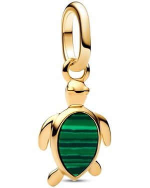 PANDORA Turtle Mini Dangle Charms - Green