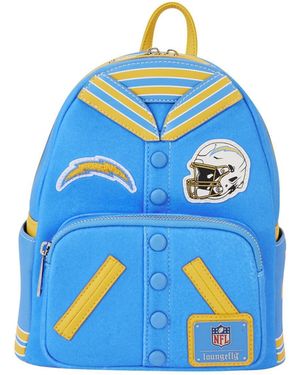 Loungefly Los Angeles Chargers Varsity Mini Backpack - Blue