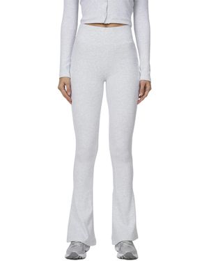 Good For Nothing Ribbed Vintage Flared leggings - Gray