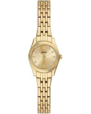 Fossil Scarlette Mini Three-hand -tone Stainless Steel Watch - Metallic