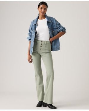 Levi's 726 Patch Pocket High Rise Slim Fit Flare Jeans - Blue