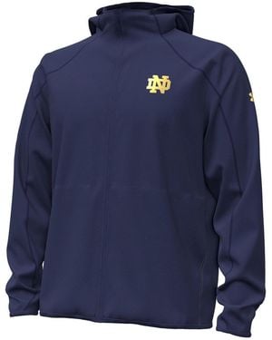 Under Armour Notre Dame Fighting Irish 2026 Sideline Unstoppable Fleece Full-zip Jacket - Blue