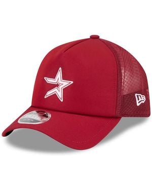 KTZ Houston Astros 2026 Batting Practice Alternate Apex 9forty Adjustable Hat - Red