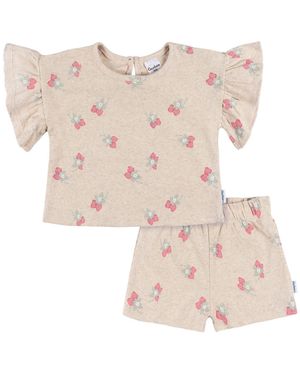 Gerber Toddler Girls 2-piece Shirt And Shorts Set - Pink