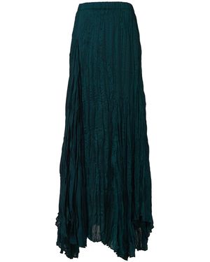 eem Asymmetric Plisse Skirt - Blue
