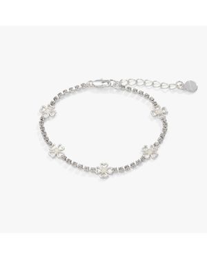 ALEX AND ANI Love And Luck Inline Tennis Bracelet - White