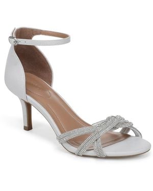 Style & Co. Peachyy Almond Toe Evening Sandals - White