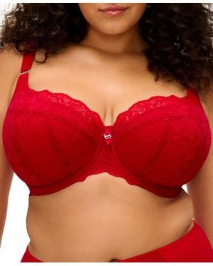 Elomi Plus Size Brianna Underwire Padded Racerback Bra - Red