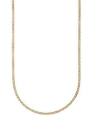 Macy's Macys Diamond Cut Ice Chain Necklace In Collection - White