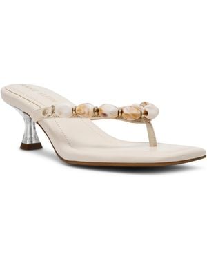Anne Klein Gwenn Slip-on Dress Sandals - White