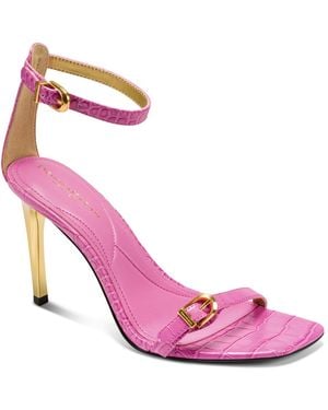 Donna Karan Pryce Buckle Ankle-strap Dress Sandals - Pink