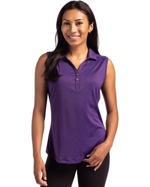 Cutter & Buck Forge Eco Stretch Recycled Sleeveless Polo - Purple