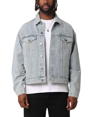 Xxiii Classic Trucker Denim Jacket - Gray