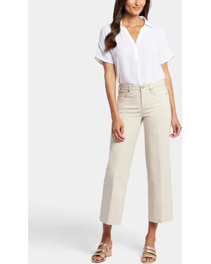 NYDJ Teresa Wide Leg Ankle Jeans - White