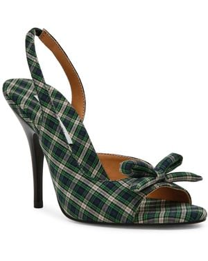 Steve Madden Flounce Slingback Bow Dress Sandals - Green