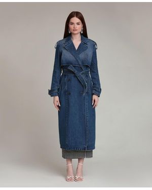 Avec Les Filles Long-sleeve Oversized Dress - Blue