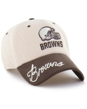 '47 Natural/brown Cleveland Browns Rope Script Clean Up Adjustable Hat - Multicolor