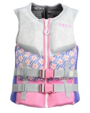 Roxy Life Vest Uscg Transport Canada Approved Life Jacket Pfd - White