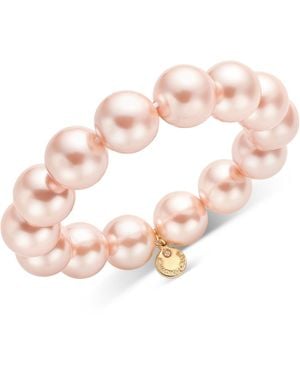 Charter Club Tone Pink Imitation Pearl Stretch Bracelet