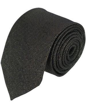 Trafalgar Janus Metallic And Silk Classy Necktie - Gray
