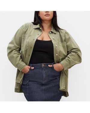 City Chic Plus Size Liv Shirt - Green