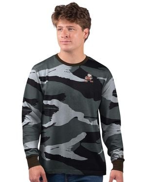 Starter Cleveland Browns Thursday Night Gridiron Logo Long Sleeve T-shirt - Gray
